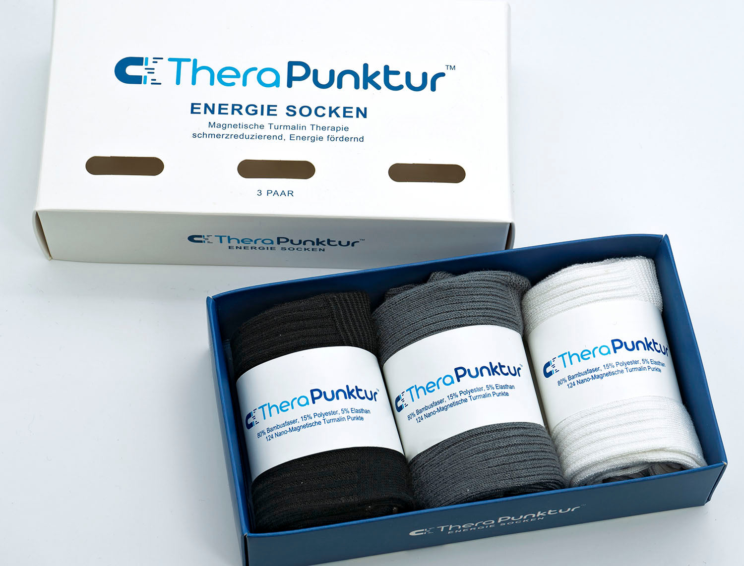 PREMIUM Magnetische Energie Socken - 3 PAAR - TheraPunktur
